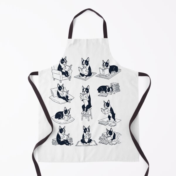 Item preview, Vintage Boston Terrier Book Reader Reading Dog Lover designed and sold by dian-rody-crest.