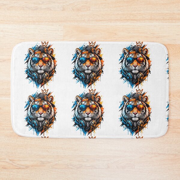 Item preview, Cool Urban Tiger with Headphones and Sunglasses designed and sold by DKSH1234.