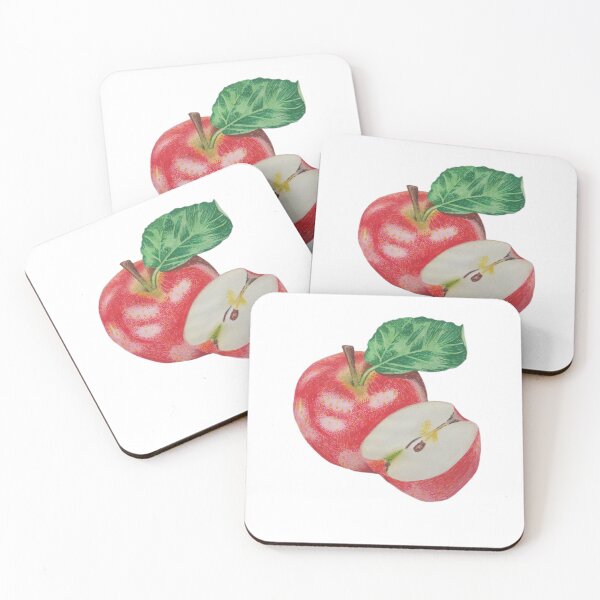 Item preview, Hyperrealistic Red Apple with Slice Colored Pencil Art designed and sold by Peace Ikwumenu.
