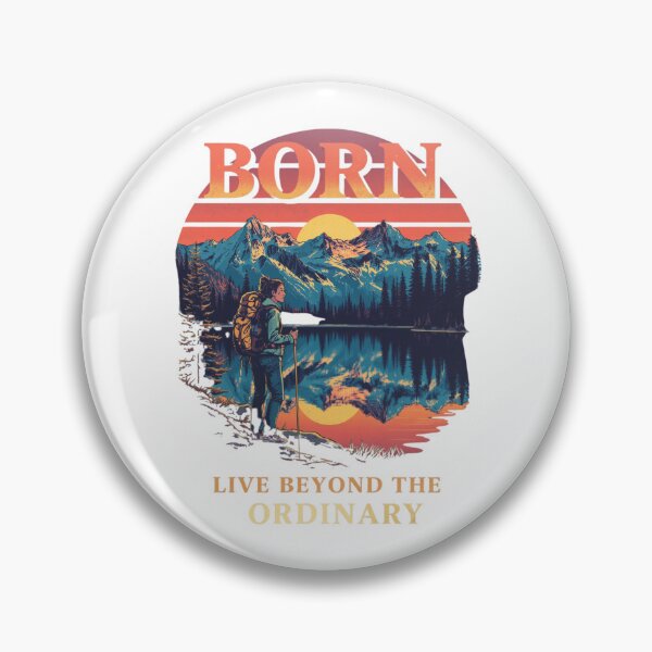 Item preview, Born To Explore – Live Beyond The Ordinary Vintage Mountain Hiking Adventure designed and sold by muhammadkhafidh.