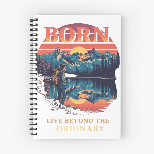 Item preview, Born To Explore – Live Beyond The Ordinary Vintage Mountain Hiking Adventure designed and sold by muhammadkhafidh.