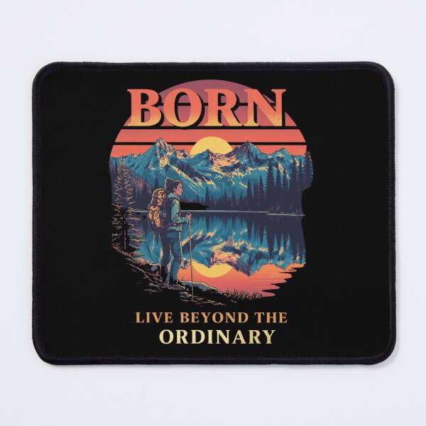 Item preview, Born To Explore – Live Beyond The Ordinary Vintage Mountain Hiking Adventure designed and sold by muhammadkhafidh.