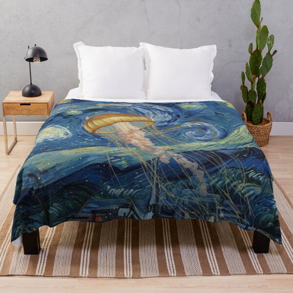 Item preview, Surreal jellyfish floats through a starry night designed and sold by aponwao.