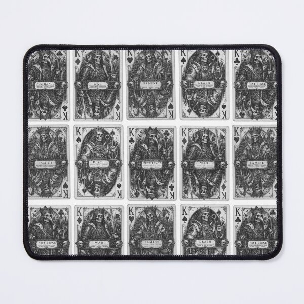 Item preview, 4 horsemen of apocalypse | Playing cards | Kings | Death | War | Pestilence | Famine designed and sold by Kromia.