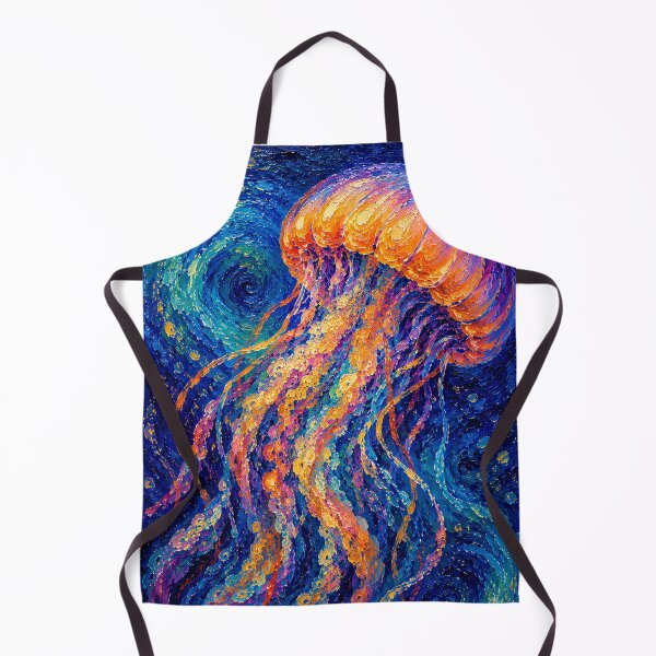 Item preview, Luminous Jellyfish in a Colorful Ocean designed and sold by Rahma-yehia23.