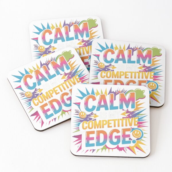 Item preview, Calm Is My Competitive Edge Retro Comic Pop Art Quote designed and sold by ArhaanFashions.