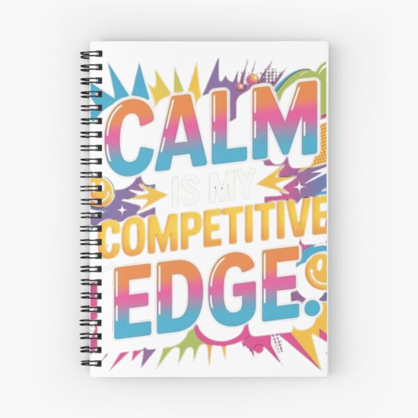 Item preview, Calm Is My Competitive Edge Retro Comic Pop Art Quote designed and sold by ArhaanFashions.