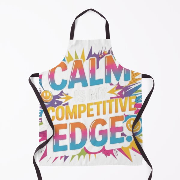 Item preview, Calm Is My Competitive Edge Retro Comic Pop Art Quote designed and sold by ArhaanFashions.
