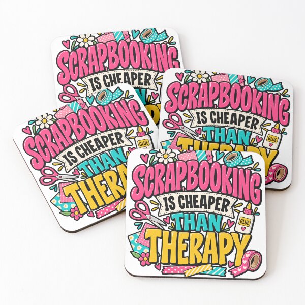 Item preview, Scrapbooking Is Cheaper Than Therapy Funny Scrapbooker Craft Humor designed and sold by ZIGLWORKS.