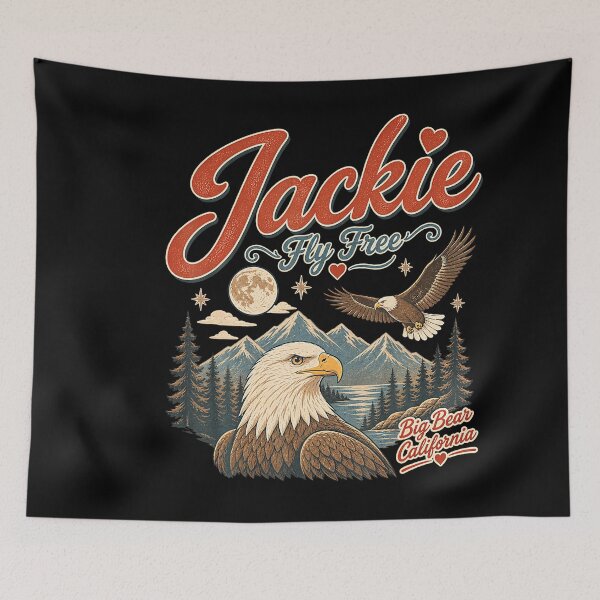 Item preview, Fly Free Jackie Bald Eagle Family Forever Queen Memorial designed and sold by stershopepie.