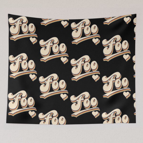 Item preview, Retro Foo Rainbow Heart Vintage Typography designed and sold by ViniBall.