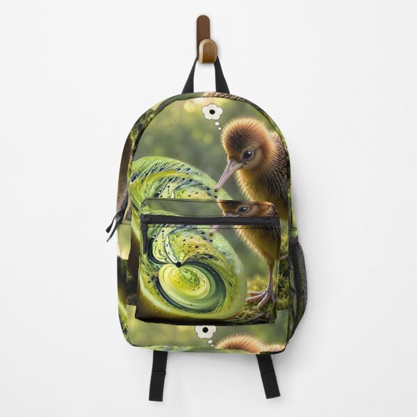 Item preview, Kiwi with a Kiwi pondering a Kiwi Cyber Oil designed and sold by O'clock Vibes.