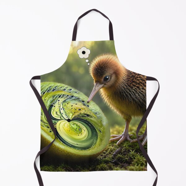 Item preview, Kiwi with a Kiwi pondering a Kiwi Cyber Oil designed and sold by O'clock Vibes.