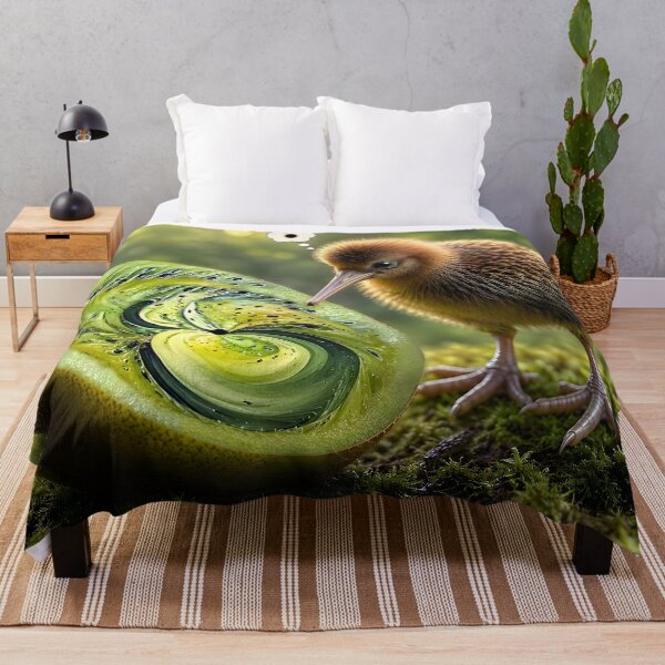 Item preview, Kiwi with a Kiwi pondering a Kiwi Cyber Oil designed and sold by O'clock Vibes.