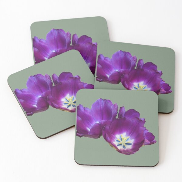 Item preview, Isolated Purple Tulip Blossom Cluster Macro Cutout designed and sold by BalkanBloom.