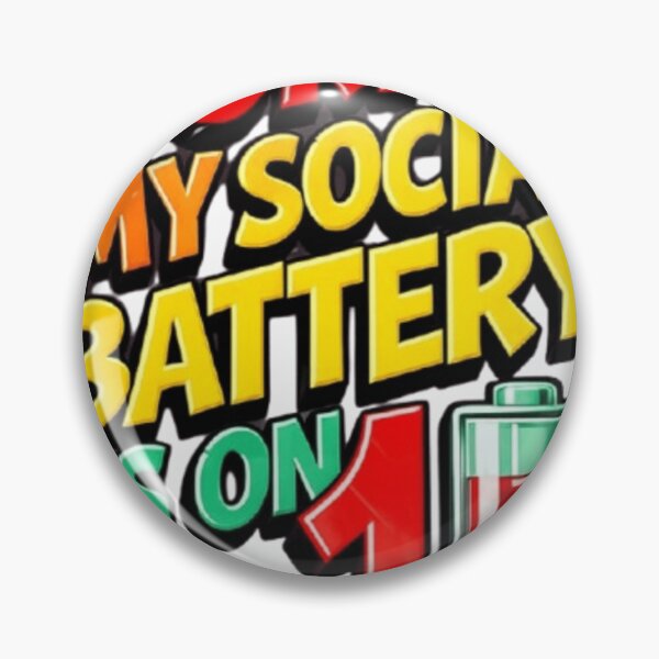 Item preview, Sorry My Social Battery Is On 1 Percent Introvert Comic Quote designed and sold by ArhaanFashions.
