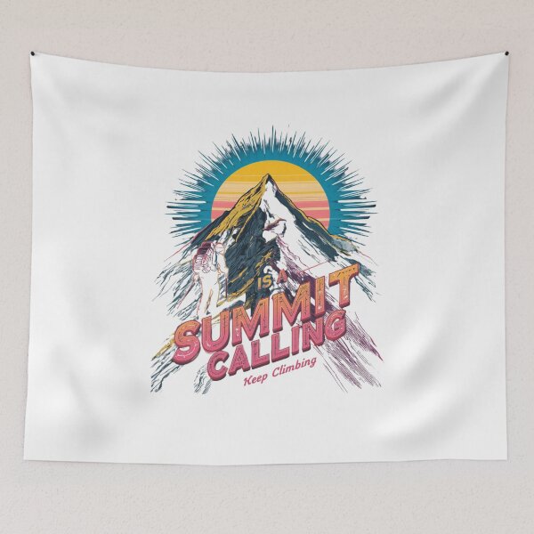 Item preview, Summit Is A Calling Keep Climbing Retro Mountain Hiking Adventure Design designed and sold by muhammadkhafidh.