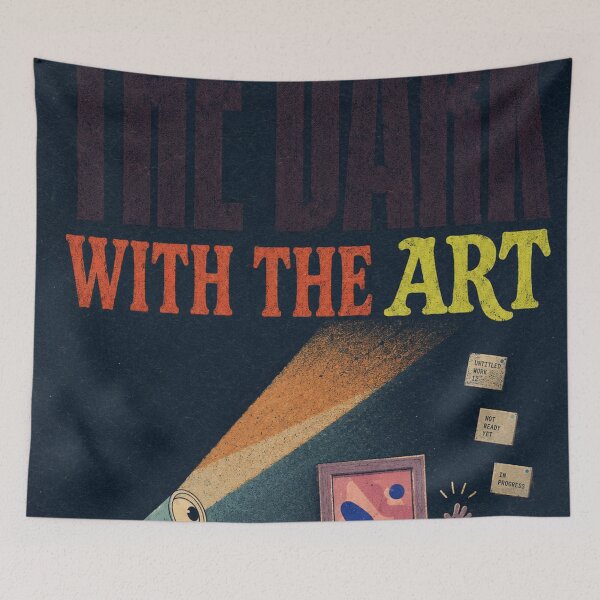 Item preview, DEEP IN THE DARK WITH THE ART designed and sold by BetterDaysDept.