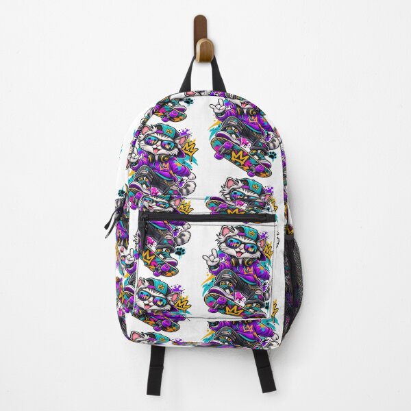Item preview, Skateboard Cat Graffiti Streetwear Art designed and sold by JMDG Studio.