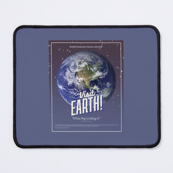 Item preview, 'Visit Earth!' - Retro Space Poster designed and sold by InanimateArt.