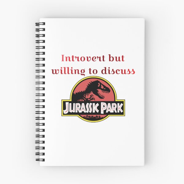 Item preview, Introvert but willing to discuss Jurassic Park  designed and sold by Tymber2018.