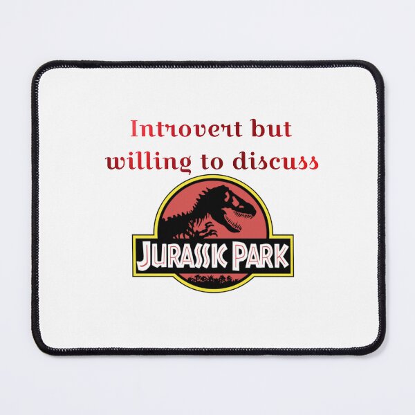 Item preview, Introvert but willing to discuss Jurassic Park designed and sold by Tymber2018.