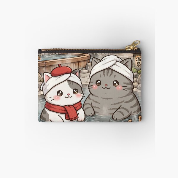 Item preview, Kawaii Cats Onsen Japan - Freda and Junior Hot Springs Relax designed and sold by MAISON SYLVIE.