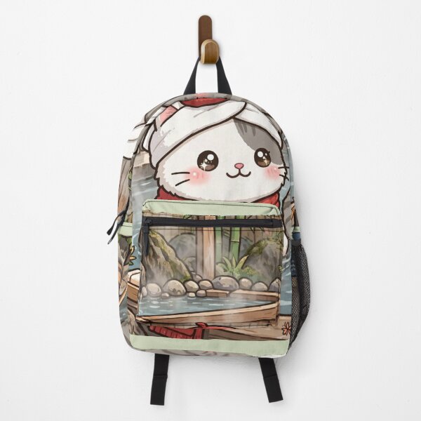 Item preview, Kawaii Cats Onsen Japan - Freda and Junior Hot Springs Relax designed and sold by MAISON SYLVIE.