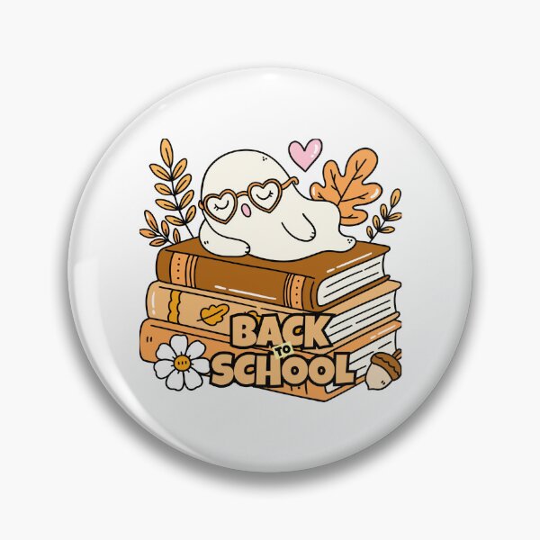 Item preview, Cute Ghost back to school - cozy book lover autumn design   designed and sold by AaryaGraphics.