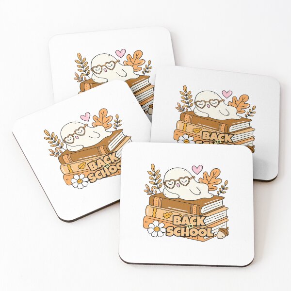Item preview, Cute Ghost back to school - cozy book lover autumn design   designed and sold by AaryaGraphics.