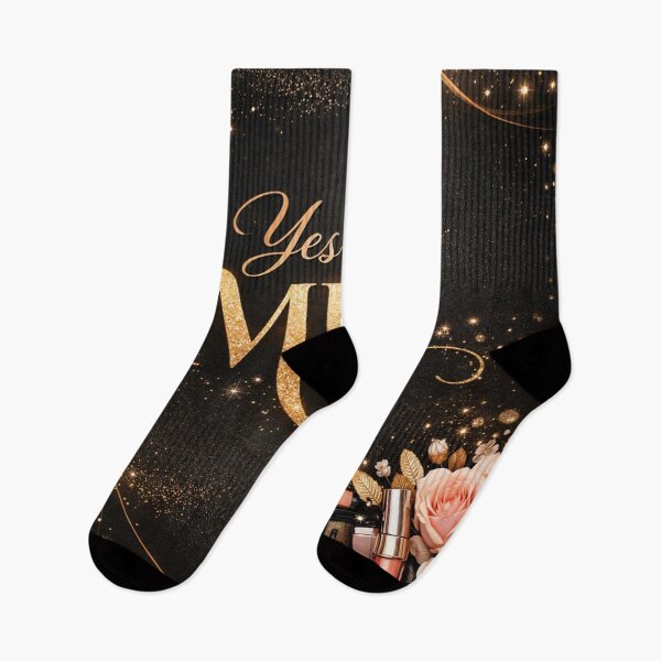 Item preview, Yes I’m MUA Makeup Artist Glam Black Gold Beauty Floral Design designed and sold by Lalala cute.
