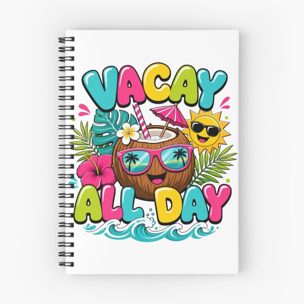 Item preview, Vacay All Day | Funny Tropical Vacation Beach T-Shirt designed and sold by rushaib.