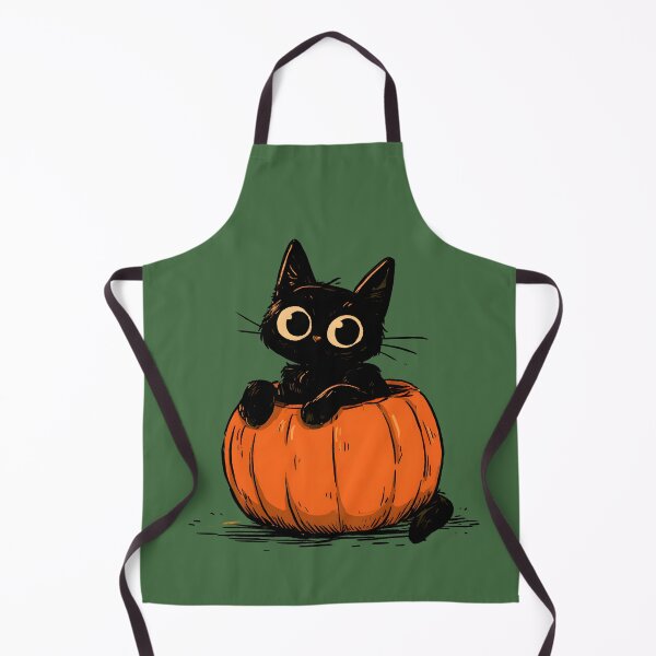 Item preview, Cute Black Cat in Pumpkin – Spooky Halloween Kitty designed and sold by KAM-KAM-STORE.