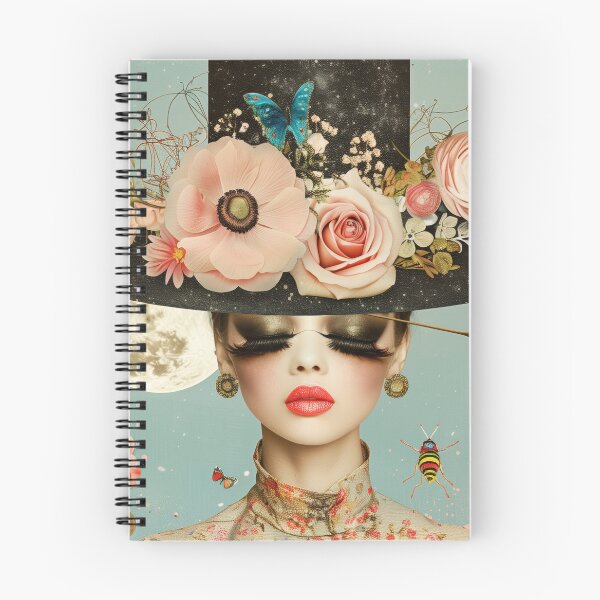 Item preview, Vintage Portrait with Hat and Flowers designed and sold by Soft Oddity.