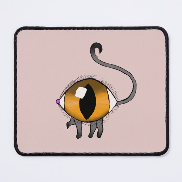 Item preview, Large eyeball cat drawing  designed and sold by QueenOfCorn.