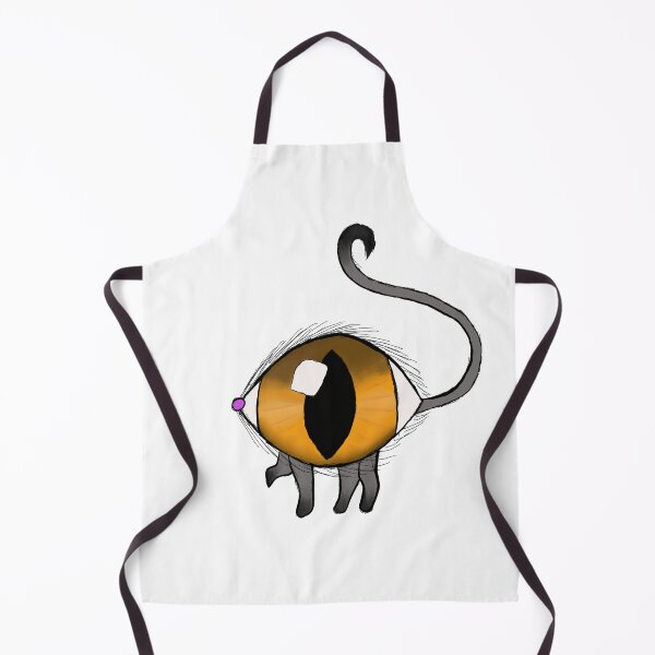 Item preview, Large eyeball cat drawing designed and sold by QueenOfCorn.