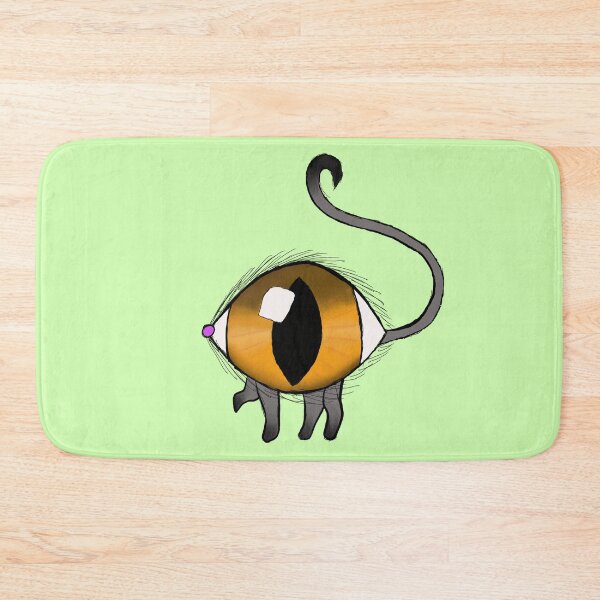 Item preview, Large eyeball cat drawing  designed and sold by QueenOfCorn.