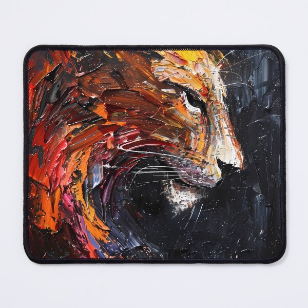 Item preview, Abstract tiger in profile – Fiery spatula technique designed and sold by Artdavesalzburg.