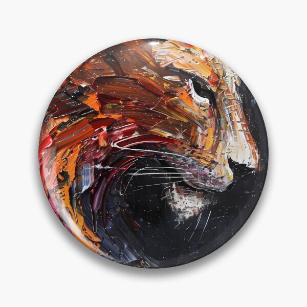 Item preview, Abstract tiger in profile – Fiery spatula technique designed and sold by Artdavesalzburg.