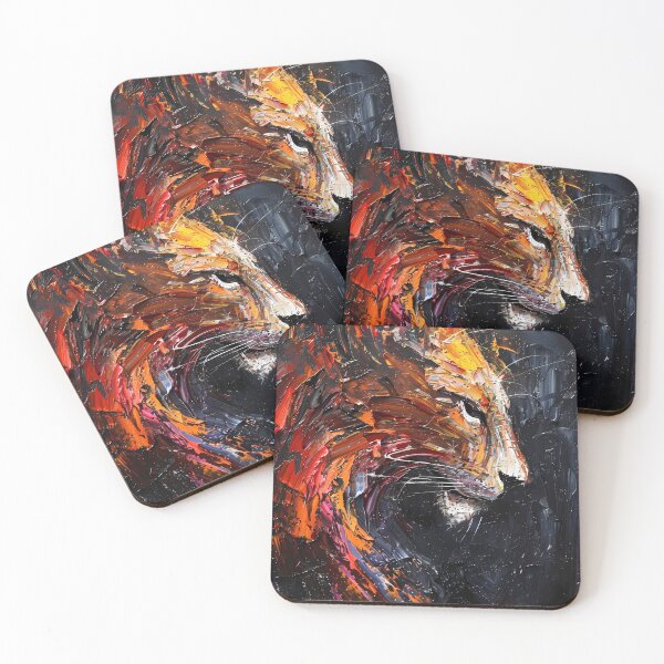 Item preview, Abstract tiger in profile – Fiery spatula technique designed and sold by Artdavesalzburg.