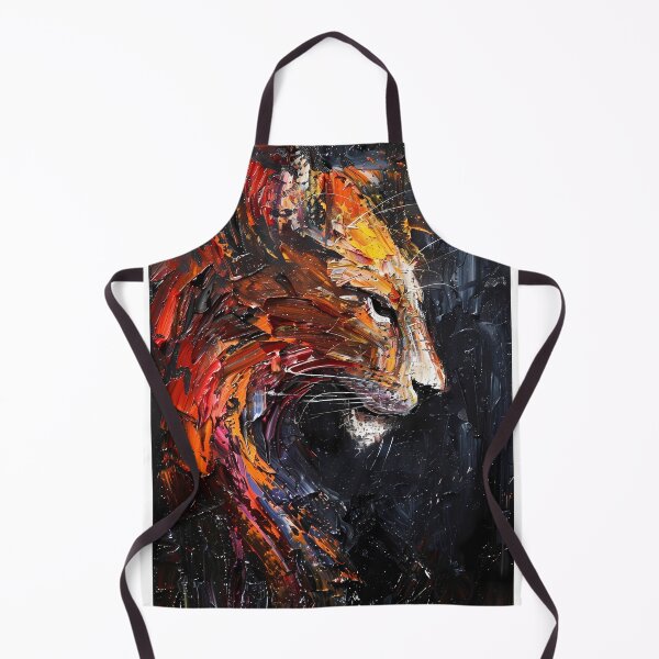 Item preview, Abstract tiger in profile – Fiery spatula technique designed and sold by Artdavesalzburg.