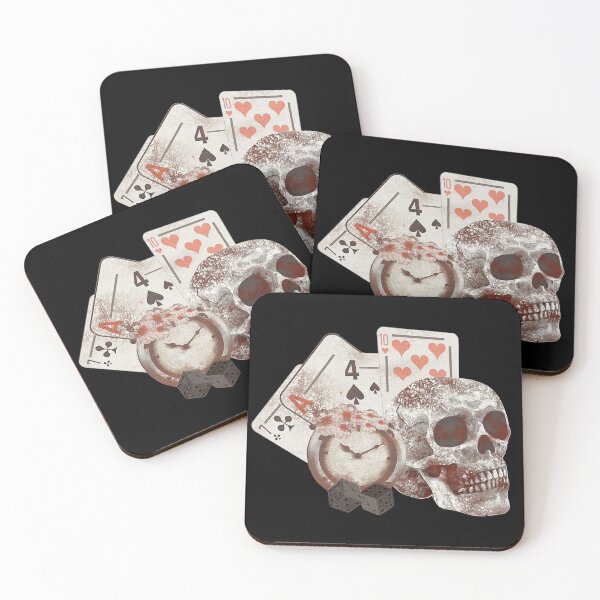 Item preview, Playing cards, clocks, human skulls designed and sold by Kirei-Lily.