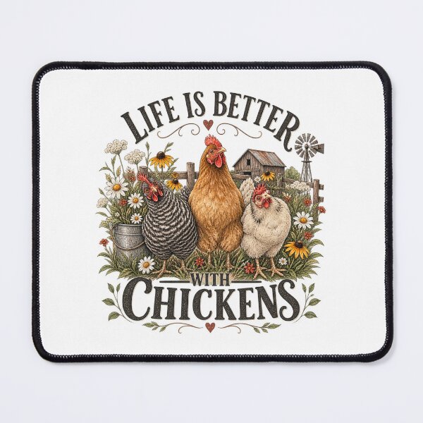 Item preview, Life Is Better With Chickens | Vintage Chicken Lover Design designed and sold by InkBarn.