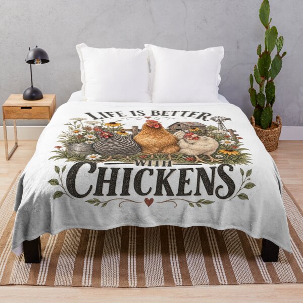 Item preview, Life Is Better With Chickens | Vintage Chicken Lover Design designed and sold by InkBarn.