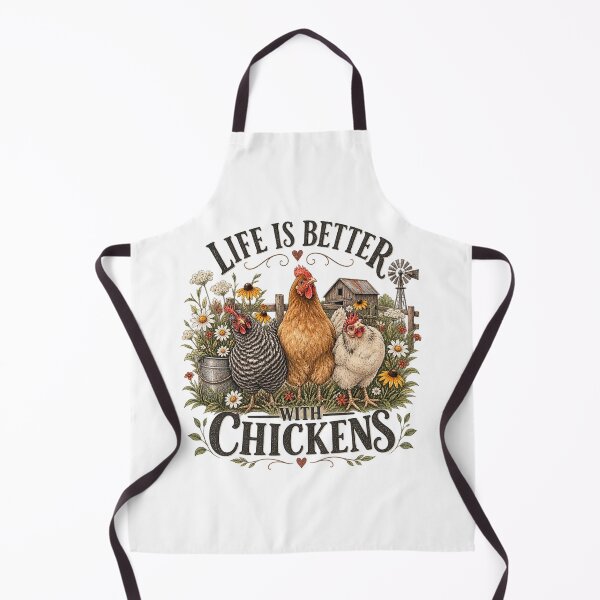 Item preview, Life Is Better With Chickens | Vintage Chicken Lover Design designed and sold by InkBarn.