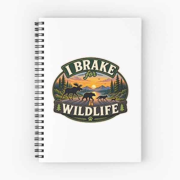 Item preview, I Brake for Wildlife designed and sold by Skolgorithm.