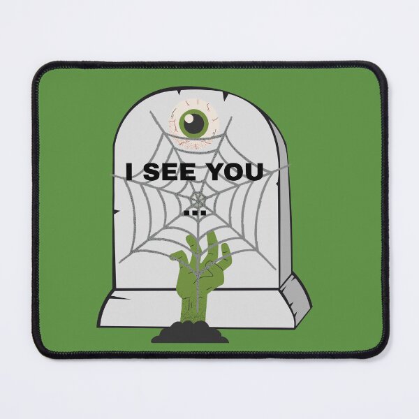 Item preview, I See You Zombie Hand Tombstone Halloween designed and sold by MariaPCMaria.