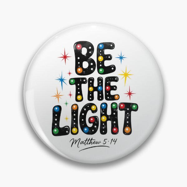 Item preview, Be The Light Christian Typography designed and sold by Craftev.