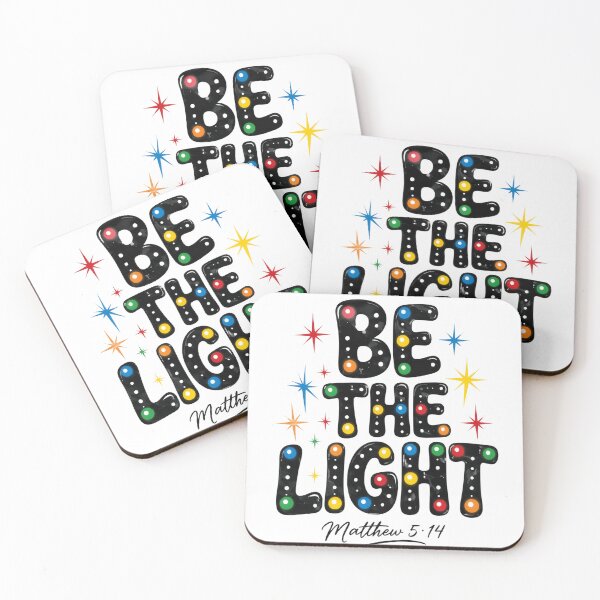 Item preview, Be The Light Christian Typography designed and sold by Craftev.