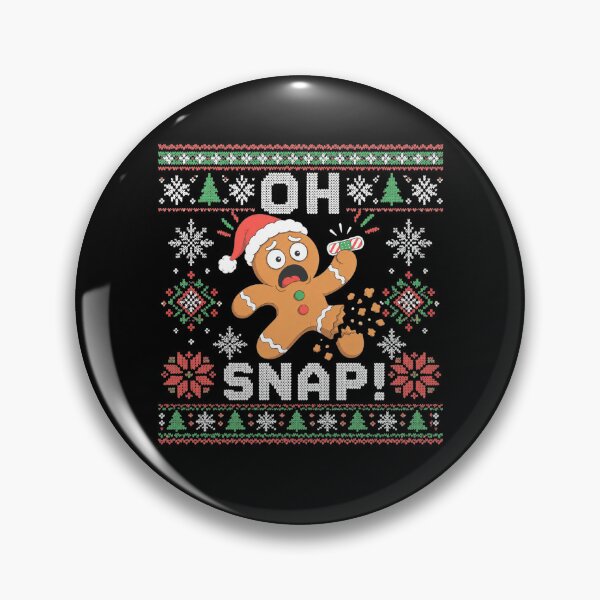 Item preview, Funny Gingerbread Man Oh Snap Christmas Ugly Xmas Sweater designed and sold by clothesy7.